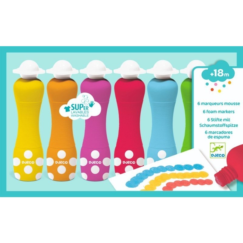 Djeco - set markere rotunde pentru bebe