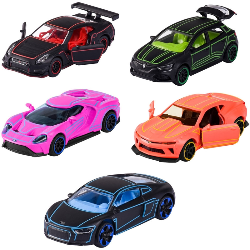 Set masinute majorette light racer cu 5 masinute