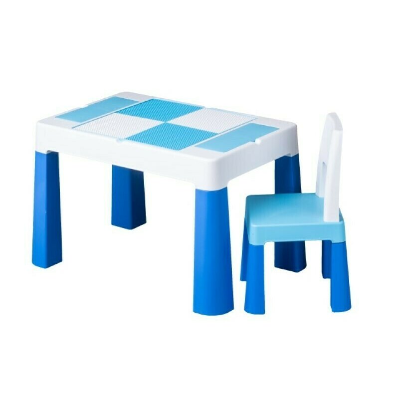 Tega - set masuta cu scaun lego multifun albastru