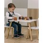 Set masuta si doua scaune, FreeON, Athena, Pentru copii, Din lemn, Conform cu standardele europene de securitate EN71-1;2018, EN71-2:2020, EN71-3:2021, Alb - 6