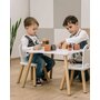 Set masuta si doua scaune, FreeON, Athena, Pentru copii, Din lemn, Conform cu standardele europene de securitate EN71-1;2018, EN71-2:2020, EN71-3:2021, Alb - 7