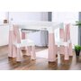 Set masuta si doua scaune, FreeON, Neo, Pentru copii, Cu doua sertare, Cu masa reglabila la doua inaltimi, Conform cu standardele europene de securitate EN71-1;2018, EN71-2:2020, EN71-3:2021, Roz - 3