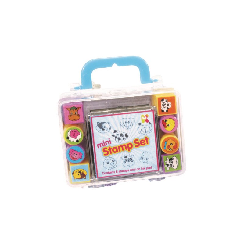 Keycraft - set mini stampile si tusiera