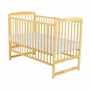 Set mobilier pentru copii, Babyneeds: Patut din lemn de pin, cu somiera reglabila in 3 trepte, Ola, 120x60 cm + Saltea cocos-burete-cocos, 12 cm + Comoda cu masuta de infasat, Alb/Natur - 5