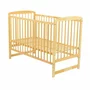 Set mobilier pentru copii, Babyneeds: Patut din lemn de pin, cu somiera reglabila in 3 trepte, Ola, 120x60 cm + Saltea cocos-burete-cocos, 12 cm + Comoda cu masuta de infasat, Alb/Natur - 6