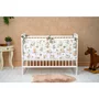 Set mobilier pentru copii, Qmini: Patut din lemn de pin cu roti, cu laterala culisanta si somiera reglabila in 3 trepte, Agata, 120x60 cm + Saltea cocos-burete-cocos, 12 cm + Comoda cu masuta de infasat, Alb - 7