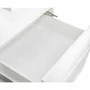 Set mobilier pentru copii, Qmini: Patut din lemn de pin cu roti, cu laterala culisanta si somiera reglabila in 3 trepte, Timmi Elefant, 120x60 cm + Saltea cocos-burete-cocos, 12 cm + Comoda cu masuta de infasat, Alb - 20