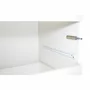Set mobilier pentru copii, Qmini: Patut din lemn de pin cu roti, cu laterala culisanta si somiera reglabila in 3 trepte, Timmi Elefant, 120x60 cm + Saltea cocos-burete-cocos, 12 cm + Comoda cu masuta de infasat, Alb - 23