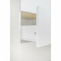 Set mobilier pentru copii, Qmini: Patut din lemn de pin si MDF cu roti, cu sertar cu capac si somiera reglabila in 3 trepte, Timmi Heart, 120x60 cm + Saltea cocos-burete-cocos, 8 cm + Comoda cu masuta de infasat, Alb - 27