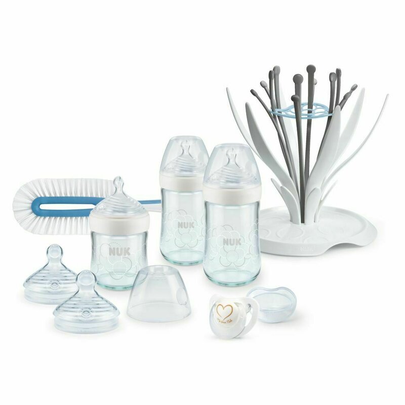 Nuk - set premium nature sense cu biberoane din sticla