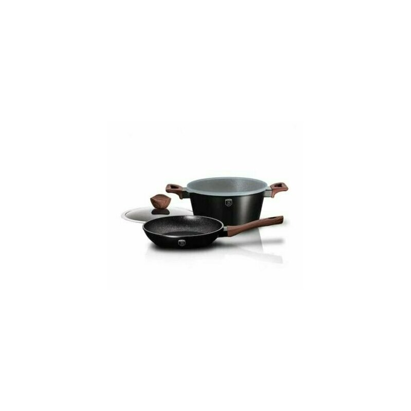 Berlinger haus - set oale si tigai marmorate, 4 piese, din aluminiu forjat, ebony rosewood collection, , bh 6782