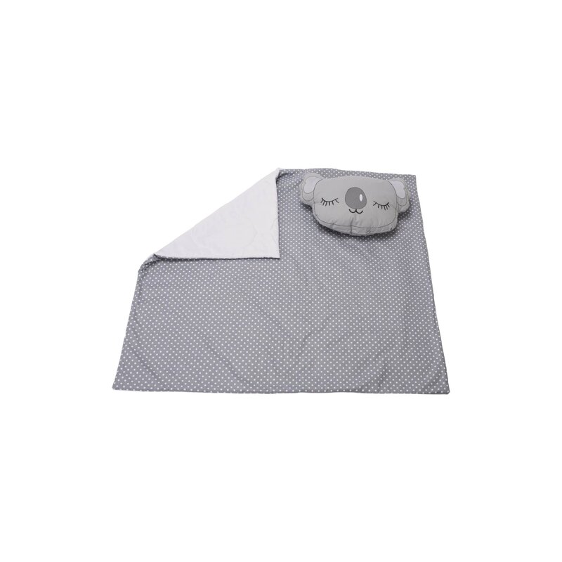 Somnart - set pãturicã 100x110 cm brodatã + pernã urs koala