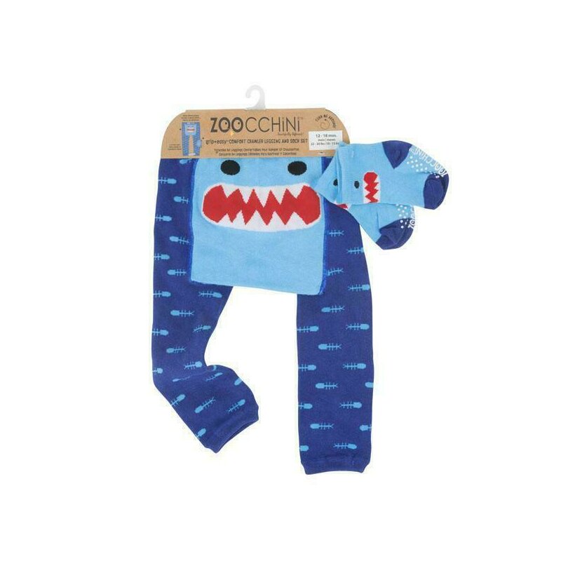 Set pantaloni si soseste antiderapante, zoocchini, 12-18 luni – shark