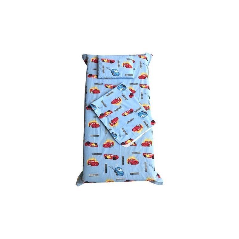 Deseda - set paturica bebe cu cearsaf si pernuta pt pat 120x60 cm cars