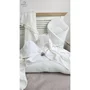Set paturica si perna, MimiNu, Cu fata de perna inclusa Din muselina bumbac certificat Oeko Tex Standard 100, Perna 30x35cm, Paturica 60x70cm, Cu volane, Cream - 4