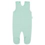 Set pentru bebe, New Baby, I AM, 7 piese, Cu botosei, jacheta maneca lunga, caciulita, body cu maneca lunga, pantalonasi si salopeta cu botosei si manusi, 100% bumbac, Marime 56, 0-3 luni, Mint - 7