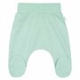 Set pentru bebe, New Baby, I AM, 7 piese, Cu botosei, jacheta maneca lunga, caciulita, body cu maneca lunga, pantalonasi si salopeta cu botosei si manusi, 100% bumbac, Marime 56, 0-3 luni, Mint - 9