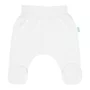 Set pentru bebe, New Baby, I AM, 7 piese, Cu botosei, jacheta maneca lunga, caciulita, body cu maneca lunga, pantalonasi si salopeta cu botosei si manusi, 100% bumbac, Marime 56, 0-3 luni, White - 5