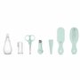 Set pentru igiena, Philips Avent: Aspirator nazal, Periuta de dinti pentru deget, Forfecuta, Unghiera, Pile, Pieptan si perie par +  Prosop de baie din bumbac, Qmini, 80x80 cm, Gri - 20
