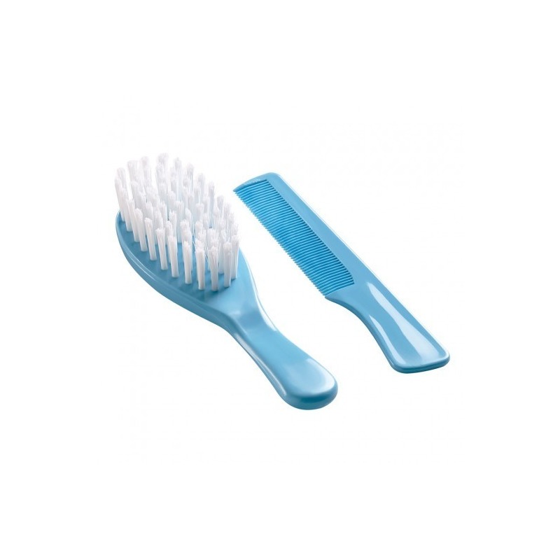 Thermobaby - set perie si pieptan pentru bebelusi bleu