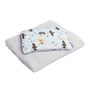 Sensillo - Set perna si pilota, din Bumbac, 95x75 cm, Albastru - 16
