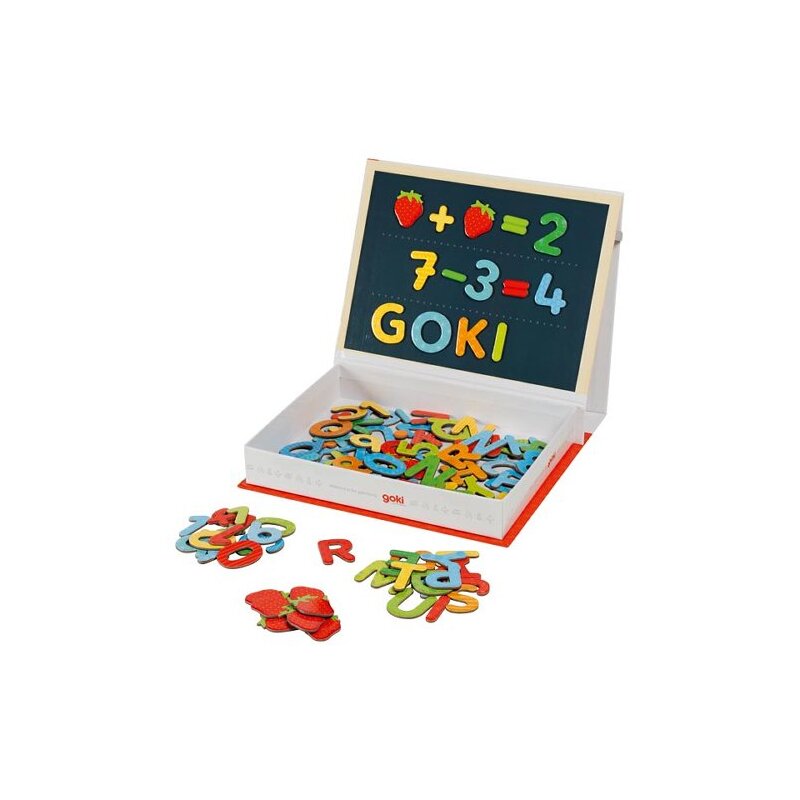 Goki - set piese magnetice cifre si litere - prescolari