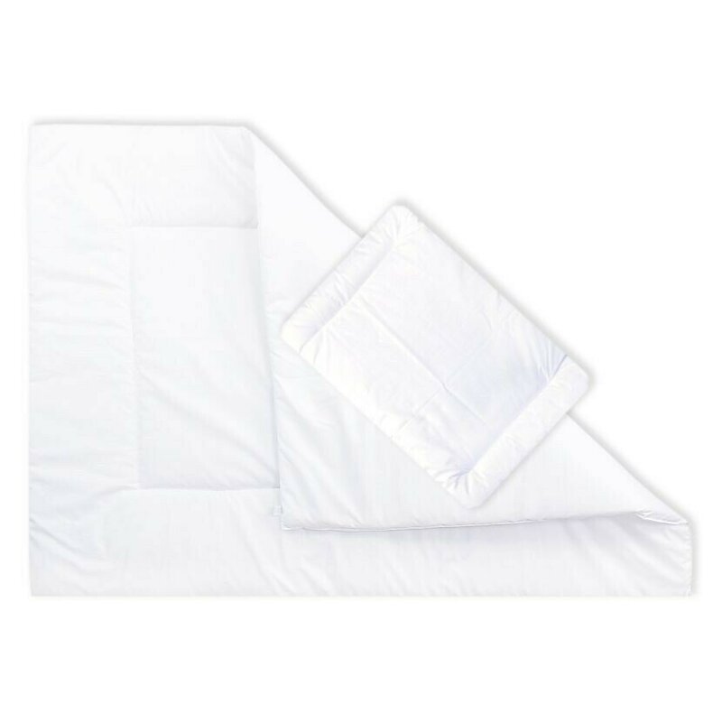 Amy - set babysoft pilota si perna din bumbac, 135x100 cm, alb