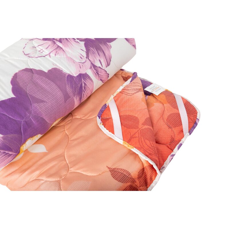 Somnart - set pilota 4 anotimpuri 180x200 cm (200 g +120 g), microfibra ultrasleep purple flowers