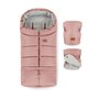 Set plimbare Petite&Mars cu sac de iarna, Jibot, Impermeabil, 100x48 cm si manusi calduroase pentru carucior, Jasie, Pink - 1