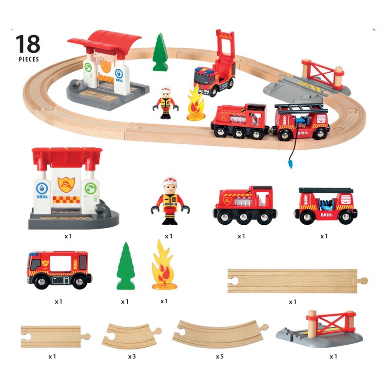 Brio - set pompieri