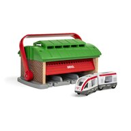 BRIO - Accesoriu Garaj , Portabil, Pentru trenuri