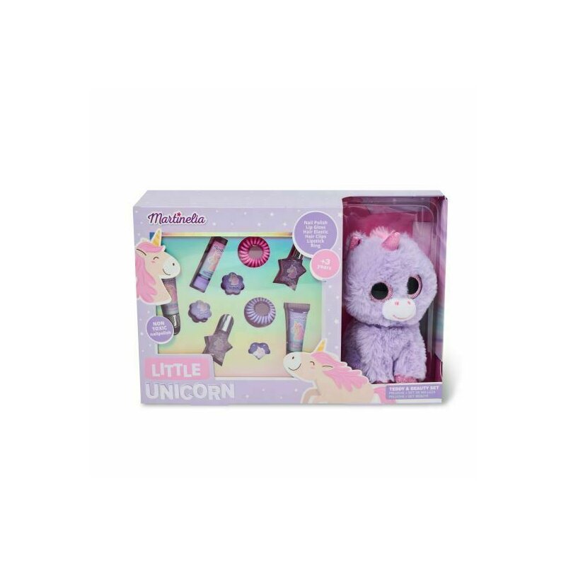 Martinelia - set produse cosmetice si unicorn de plus little unicorn 30609
