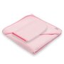 Set prosop cu gluga si manusa baie, New Baby, Dimensiune 80 x 80 cm, Basic, Pink - 1