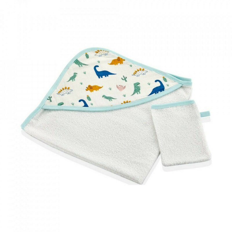 Babyjem - set prosop si manusa de baie 72x72 cm (model: zoo)
