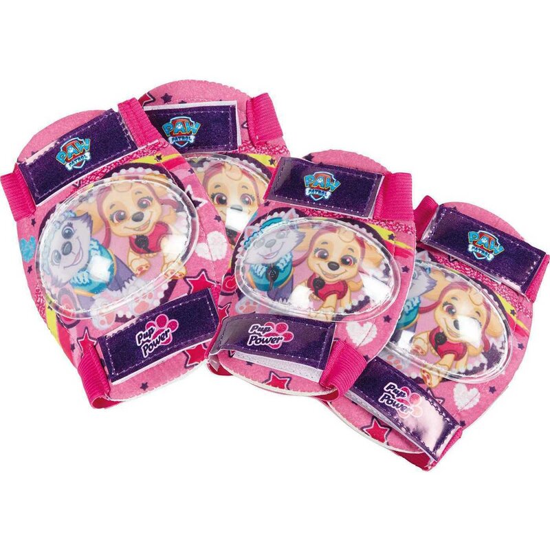 Eurasia - set protectie girl , paw patrol , cotiere, genunchiere, roz