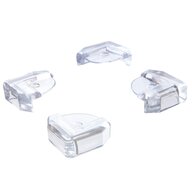 Set protectIi, DreamBaby, Pentru colturi ascutite, Absorbtie a socurilor, 4 bucati, Transparent