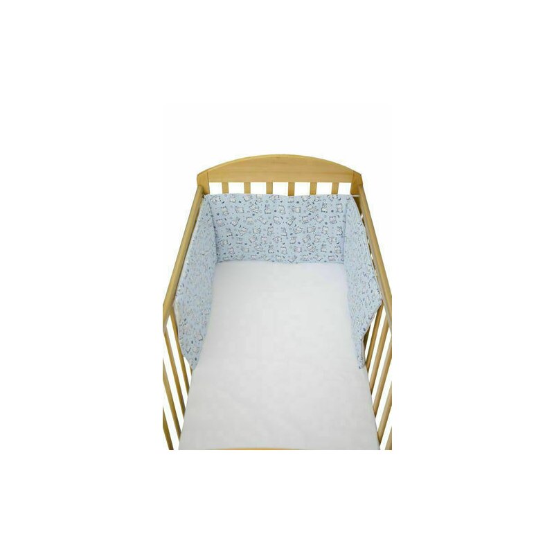 Kidsdecor - set protectii patut 60 x 120 cm baby bear albastru