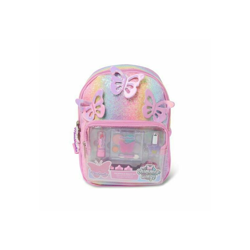 Martinelia - set rucsac si produse cosmetice pentru copii shimmer wings bagpack & beauty set 30606