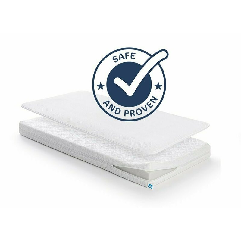 AeroSleep - Saltea pentru patut Essential Cu protectie saltea inclusa, 140x70 cm, Alb