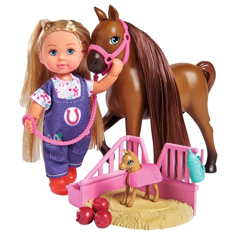Simba - papusa evi love set doctor evi welcome horse cu figurina cal si accesorii