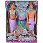 Simba - Set papusi Mermaid Family , Steffi Love,  Cu accesorii, 29 cm, Cu papusa Kevin - 7