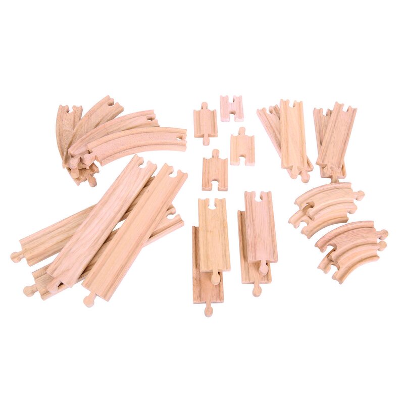 Bigjigs - set sine drepte si curbe 24 piese