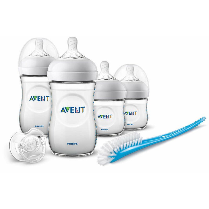 Philips avent - set biberoane starter , natural , pentru nou nascut din polypropilena (pp), alb