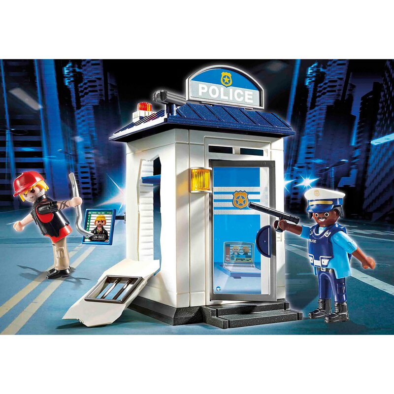 Playmobil - set de constructie statie de politie city action