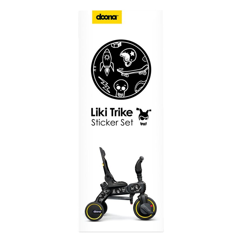Doona - accesoriu set stickere liki trike b&w cool sketch