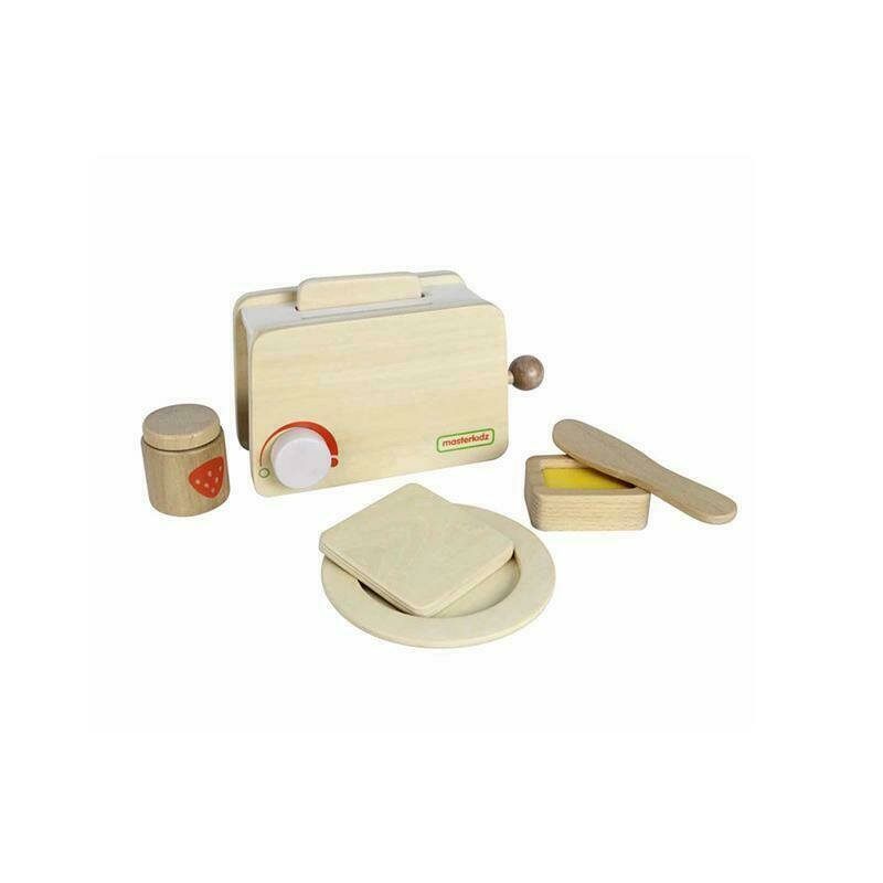Masterkidz - set toaster de jucarie, din lemn, +3 ani,