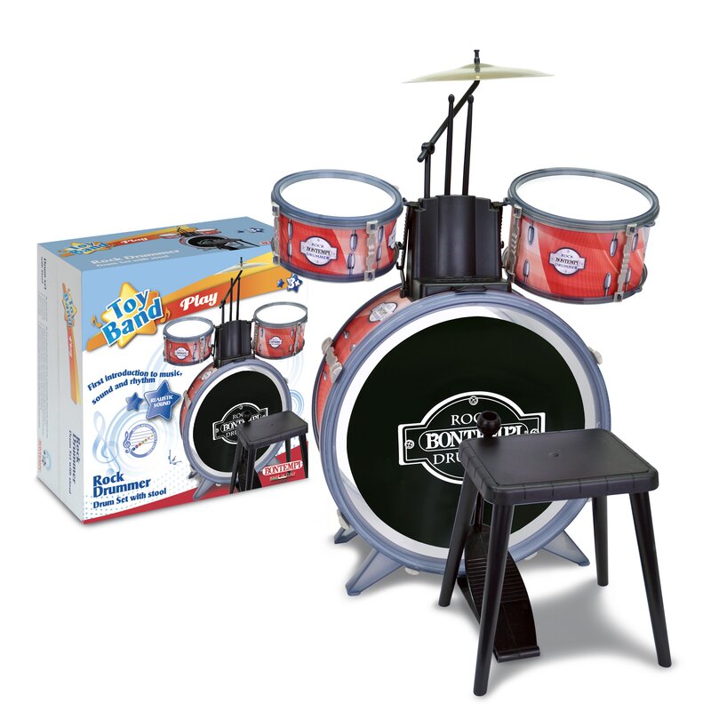 Bontempi - set de tobe rock 4 piese din metal