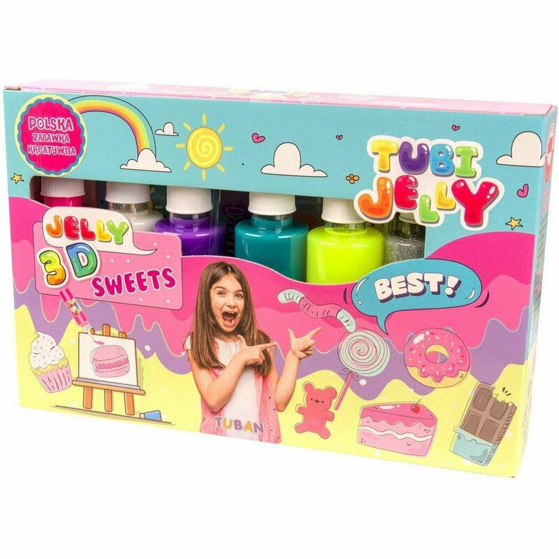 Tuban - set tubi jelly cu 6 culori - dulciuri tu3323
