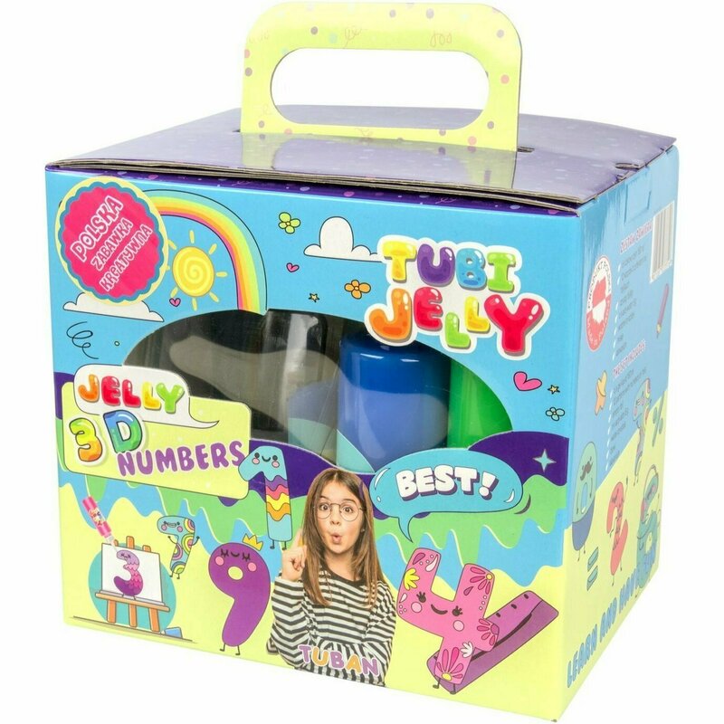 Tuban - set tubi jelly cu 6 culori si un acvariu mic - numere tu3331
