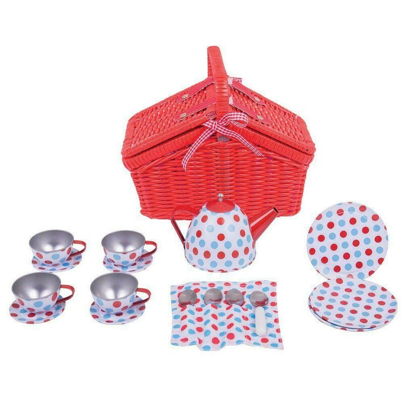Bigjigs - setul meu de picnic cu buline
